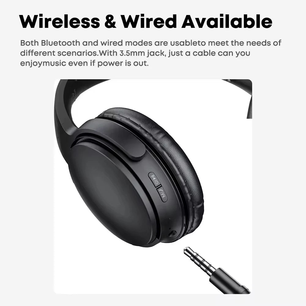 Active Noise Cancelling Bluetooth 5.0 on Ear Headphones