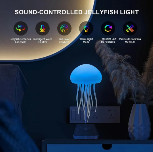 LunaGlow Jellyfish Lamp
